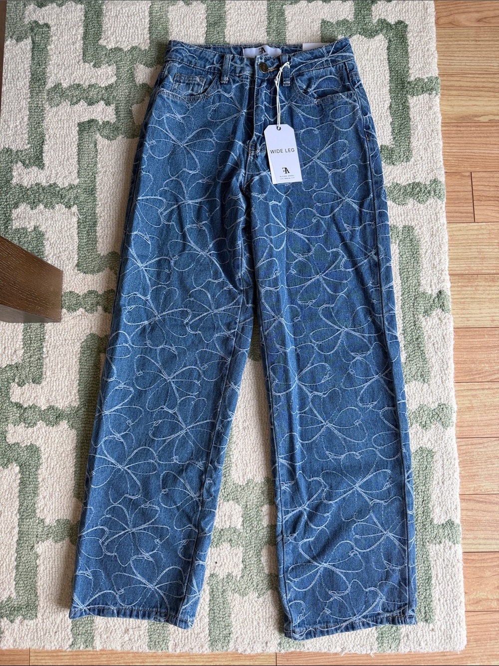 NWT Flying Angel Wide Leg Jeans